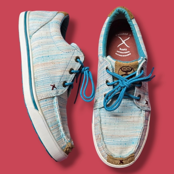 TWISTED X | HOOEY LOPER MOC TOE LACED CANVAS SNEAKERS - Picture 2 of 16